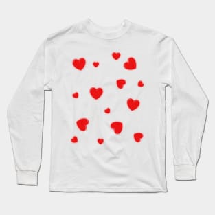 Heart particle Effect Long Sleeve T-Shirt